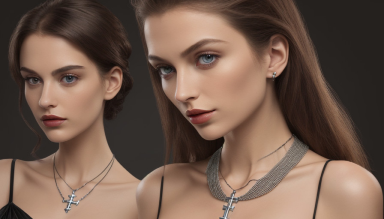 Unveiling the Elegance: The Double Cross Necklace